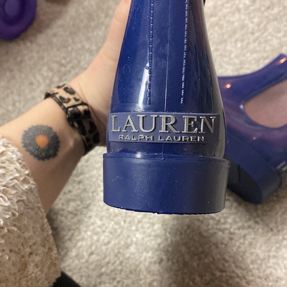 💛Blue Ralph Lauren Tally rain booties - Picture 2 of 7